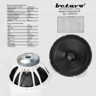 Ori Speaker Component Betavo B18-S418 Speaker 18 Inch Vc 4 Inch