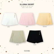 Best Selling!! Illona Skort/Ilona Skirt Skirt Pants For Girls 6 Months-10 Years/Short Skirt Bottoms Girl/Milk Pink Banana Olive Black - KIDDY LAMB