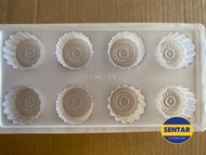 100% 马来西亚现货 8连内陷月饼模具、8连迷你月饼模具  8Cavity Mooncake Jelly Mould 4.8x2.5CM