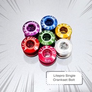 LITEPRO Single Crankset Bolt 7075 | Single Bolt Chainring MTB Bike