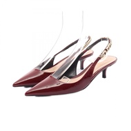 [Used] Gucci Signoria Slingback Pumps 782832 Patent Leather Shoes Slingback Pumps Women's Used A