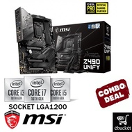 MSI MEG Z490 UNIFY INTEL Z490 LGA1200 MOTHERBOARD + INTEL 10TH GEN CPU COMBO PROMO