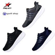 Pro ATT PI 600L Sepatu Sekolah Pria Sneakers Hitam Polos