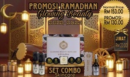 New💯Original HQ GB Skincare Full Set 5 In 1  GLOW Serum Toner +(Free Give+Free Post) Ready stock