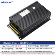 DC 12V 24V 36V 48V 60V LED Power Supply AC Mute Lighting Transformers 1500W LED Light Driver Power A