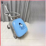 กระเป๋าเดินทาง QBox 2025 กระเป๋าเดินทางเด็กแบบใหม่ รูปตัวการ์ตูน พร้อมที่นั่งสำหรับเด็ก ความจุขนาดเล