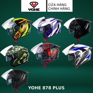 Yohe 878 Plus helmet - super convenient 2-glass helmet with wind tail