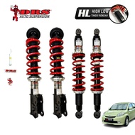 🇲🇾DRS (HL Series) Adjustable Absorber / Suspension ~ PERODUA MYVI 2005-2016