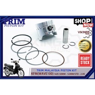 WAVE 100 MR1 KFM EX5 DREAM KRISS100 JRD SPORT COMEL TRIM PISTON KIT SET PISTON RING CLIP PIN HONDA W
