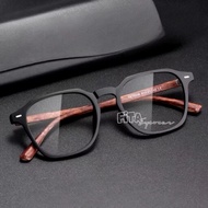 Korean Style TR 90 Wooden Motif Photochromic Minus Glasses | Anti-UV Blueray Eyeglass Frames | Bluec