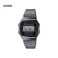 Casio A168WGG กันน้ำอิเล็กทรอนิกส์ลำลองแฟชั่นอิเล็กทรอนิกส์นาฬิกาทองขนาดเล็กชาย Watches A168WG-9WDF