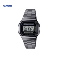 Casio A168WGG กันน้ำอิเล็กทรอนิกส์ลำลองแฟชั่นอิเล็กทรอนิกส์นาฬิกาทองขนาดเล็กชาย Watches A168WGG-1ADF