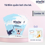 [Combo of 15] AIWIBI premium diapers/swimming diapers for babies 1 piece/pack
