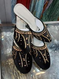 Selop Pengantin  Bludru Payet