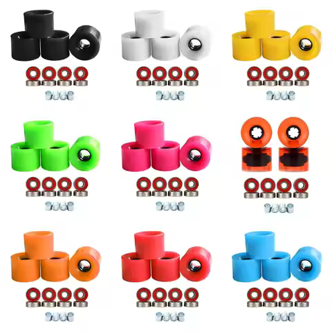 4pcs Longboard Wheels 60mm 78A Skateboards Street Cruiser Wheels Equipment