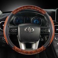 Gỗ Gụ Hạt Vỏ Bọc Vô Lăng Ô Tô Cho Toyota Fortuner 2016-2019 2021 2022 Hilux 2015-2019 2020 2022 Phụ