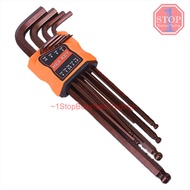 9pcs L Type Allen Key Double-End Hex Wrench / HEX KEY 9PCS ALLEN KEY / L Type Allen Key Hex Wrench