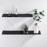 Bathroom Storage Rack Modern Matt Black White Bathroom Shelves Punch Free Kitchen Wall Shelf Simplicity Home Accessories Bathroom Counter Storage