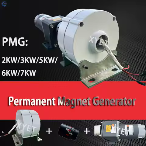 Low RPM 5000W 6KW 24V 48V Gearless Permanent Magnet Generator For Low Speed Household Use In Wind Tu