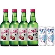 Jinro Soju - PLUM - 4 Pack Bundle - 13% abv (04 x 360ml Bottle) FREE SHOT GLASS!!