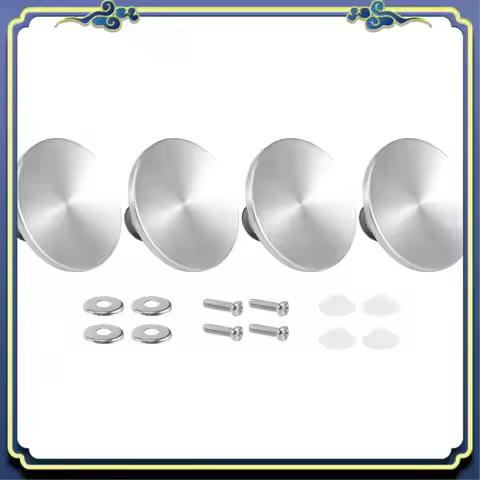 A56P-4 Sets Dutch Oven Knob Stainless Steel Replacement Knob Pot Lid Handle For Le Creuset, Aldi, Lo