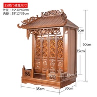 【High Quality】 BOUSSAC Buddha Altar Shrine With Door Wall-Mounted Altar Cabinet Incense Offering Tab