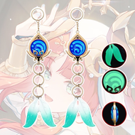 [LOẠI TO] Móc khóa mô hình Vision Nguyên tố game Genshin Impact Venti Yae Miko Ayato Eula cosplay