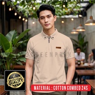 COD PAY ON DELIVERY, COLLAR SHIRT MODEL, ZIPPER COLLAR SHIRT, 24S COMBED COTTON MATERIAL, PROMO, MEN