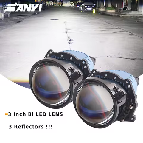 SANVI 3 Inch S9pro Bi LED Lenses for H7 LED H4 H1 H11 9005 9006 Headlights Auto Projector Replacemet