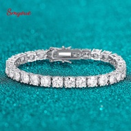 Smyoue 6.5mm Full Moissanite Bracelet for Women 100% 925 Sterling Silver Men Tennis Bracelet Sparkling Diamond Bangle Wholesale