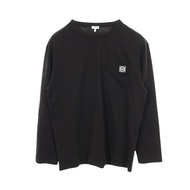 [二手，A級] LOEWE長袖 T 卹，Anagram，帶口袋，H526Y24J04，黑色，棉質，男士。