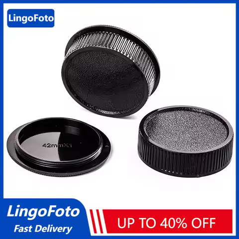 LingoFoto M42 Rear Lens Cap M 42 Cover Dust Cover Camera Body Screw Rear Lens Cap Protective Set for
