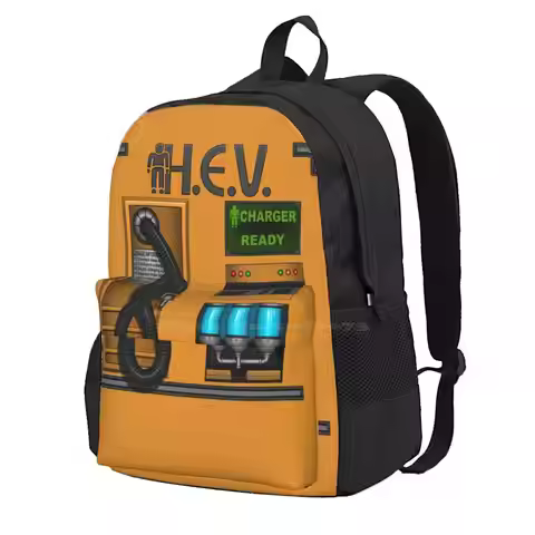 Half Life - Hev Charger Hot Sale Schoolbag Backpack Fashion Bags Hev Charger Hev Suit Half Life Half