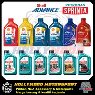 MINYAK HITAM SHELL ADVANCE AX3 AX5 AX7 LONGRIDE ULTRA PETRONAS SPRINTA F700 F900 10W40 10W50 15W50