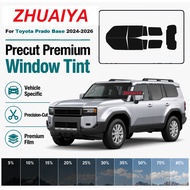 Premium Precut Nano Ceramic Tint For Toyota Prado Base 2024-2026 2Mil UV99% IR99% 5-Year Warranty