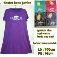 [ ] Lemone Daster kaos jumbo dress premium