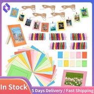 105Pcs 6 Inch Colorful Paper Photo Frames Set for 4 X 6Inch Photo, Hanging Photo Display Frames