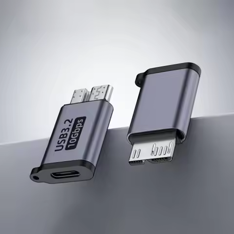 USB3.0 Micro B Adapter High Speed Male To Type C Type C Female Adapter Mini Size Compact Type-C USB3
