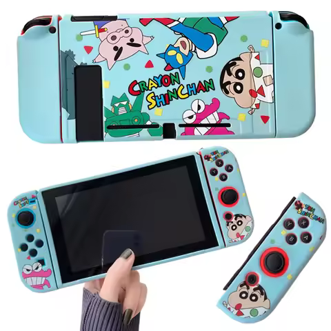 Crayon Shin-chan Case for Nintendo Switch NS Console Joycon Separable Shell TPU Soft Protective Cove