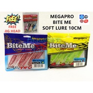 4077 MEGAPRO BITE ME SOFT LURE 10CM BM-SLF10RTLE FISHING*FREE JIG HEAD*