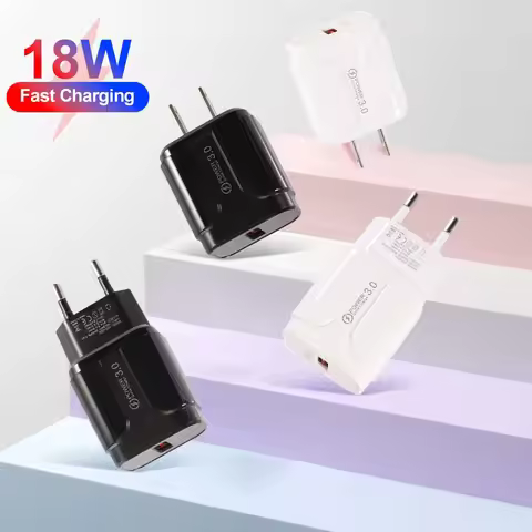 18W QC 3.0 3A Fast Charger USB Charger Quick Charge 3.0 Phone Charger for iPhone for Huawei Samsung 