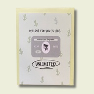 Secret Writer/ Birthday Card - AMEX (A6 white plain card + Envelope)