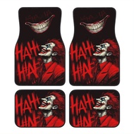 4 Pieces Warner Brothers Company WB DC Smiling Faceman, Trendy, Car Floor Mats-Anti-Slip, Flexible A