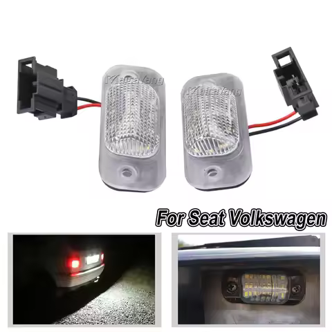 For Seat Ibiza Cordoba Vario 6K VW Golf 3 Cabriolet 1E7 Polo 3 MK3 Car LED License Number Plate Ligh