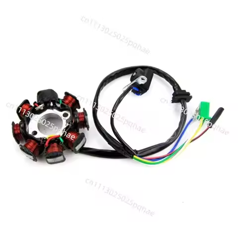 GY6 125/150 Coil 8-pole DC Engine Magneto Stator, Power Generation Coil GY6 Engine Coil