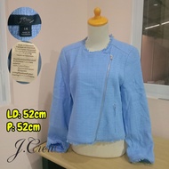 Jacket J.Crew ZipWanita Lightbiru