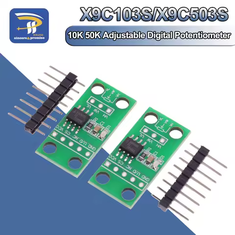 10K 50K Adjustable 100th order Digital Potentiometer Board Module DC3V-5V For Arduino X9C103S X9C503