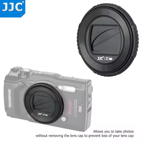 JJC LB-T01 Lens Cap Cover Protector for Olympus TG7 TG6 TG5 TG4 TG3 TG2 TG1 Tough Waterproof Camera 