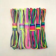 5m/10m Length, 2mm/3mm/4mm Diameter, Rainbow Paracord For Handmade Bracelets, Outdoor Camping Rope