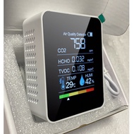 Ready Stock 3 5 6 Dioxide Detector pm2.5 pm1.0 Formaldehyde Detection TVOC Detector Temperature Humi